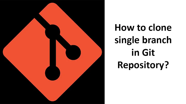How to Clone single branch from git repository