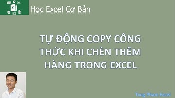 Học Excel Cơ Bản | Tự động copy công thức khi chèn thêm hàng trong excel