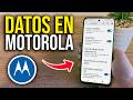Como ACTIVAR o DESACTIVAR DATOS en Motorola - Paso a Paso