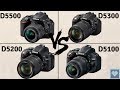 Nikon D5500 vs D5300 vs D5200 vs D5100 | In-Depth Comparison