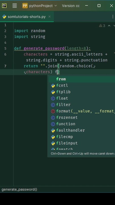 How to generate random password with Python | #programmingafsomali # ...