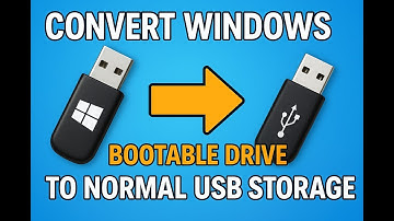 Convert Bootable USB Back to Normal – Make Your Pendrive Like New 🔄✅