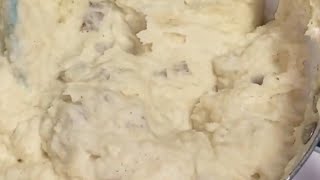 How to make Rich, Creamy, Tasty made-from-scratch MASHED POTATOES; No milk! Step-by-step process.