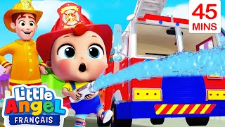 Le camion de pompiers | Comptines avec Bébé Louis | Little Angel Français