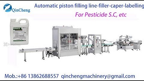 automatic servo filling machine and single head capping machine for 5L farm chemical filling line
