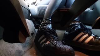 UNDER PEDAL VIEW of Adidas Sneakers Driving & Pedal Pumping - PREVIEW
