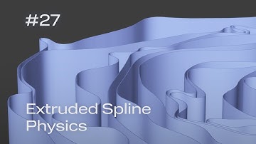 Cinema 4D Quick Tip #27 - Extruded Spline Physics (Project File on Patreon)