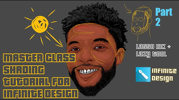 INFINITE DESIGN || MASTER CLASS SHADING FOR VECTOR CARTOON PORTRAIT PART 2