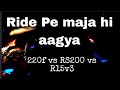 Night ride pe ye kyaa ho gaya  rs200 vs r15v3 vs pulsar220f 