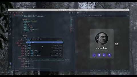 asmr programming - glass morphism profile card - no talking