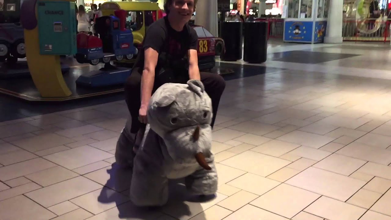 Strolling In The Mall On An Animal Ride!!!!!! YouTube