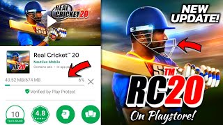 Real Cricket™ 20: Mega Big Update On Playstore Free Tournament, Big Surprise | Must Watch !!