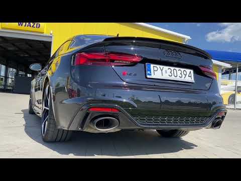 Audi RS5 2023 exhaust engine sound dźwięk silnika i wydechu