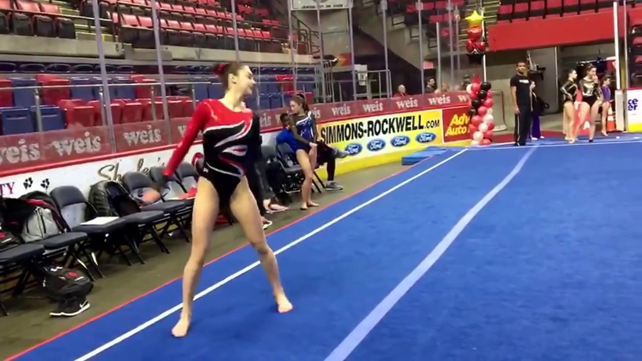 Victoria DeMeo level 10 floor routine at 2017 I Love NY Cup, score 9.