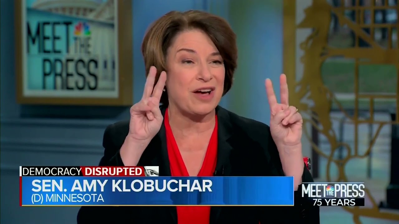 Dem Sen Amy Klobuchar Calls For Regulations On Social Medias For "Misinformation, Disinformation"