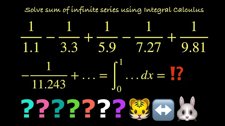 Σ(k=0 to ∞ (-1)ᵏ/((2k + 1)3ᵏ)). Solve sum of infinite series using integral calculus.