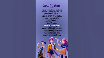 Huntrix How It S Done Lyrics Kpop Demon Hunter Song Lyrics Viral Trending Shorts 