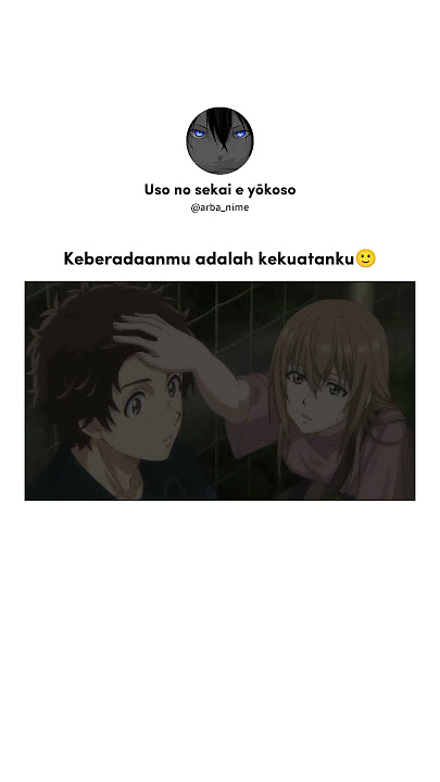 Apakah ini yg disebut support sistem🥲 anime romance momen