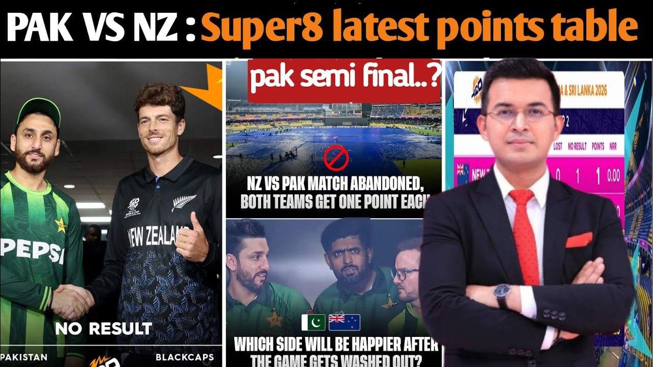 Pak vs NZ highlights l PAKISTAN SEMI-FINAL SCENARIO! | Super8 latest points table 