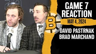 David Pastrnak, Brad Marchand React to Bruins Game 7 OT Win Over Leafs