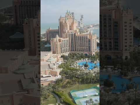 Drone Footage of Atlantis The Palm, Dubai