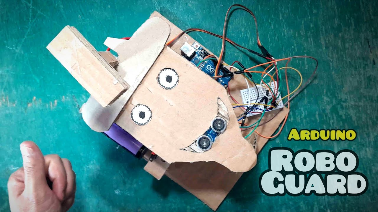 Make craft with Arduino | Build a Smart Security Robot with Arduino ...