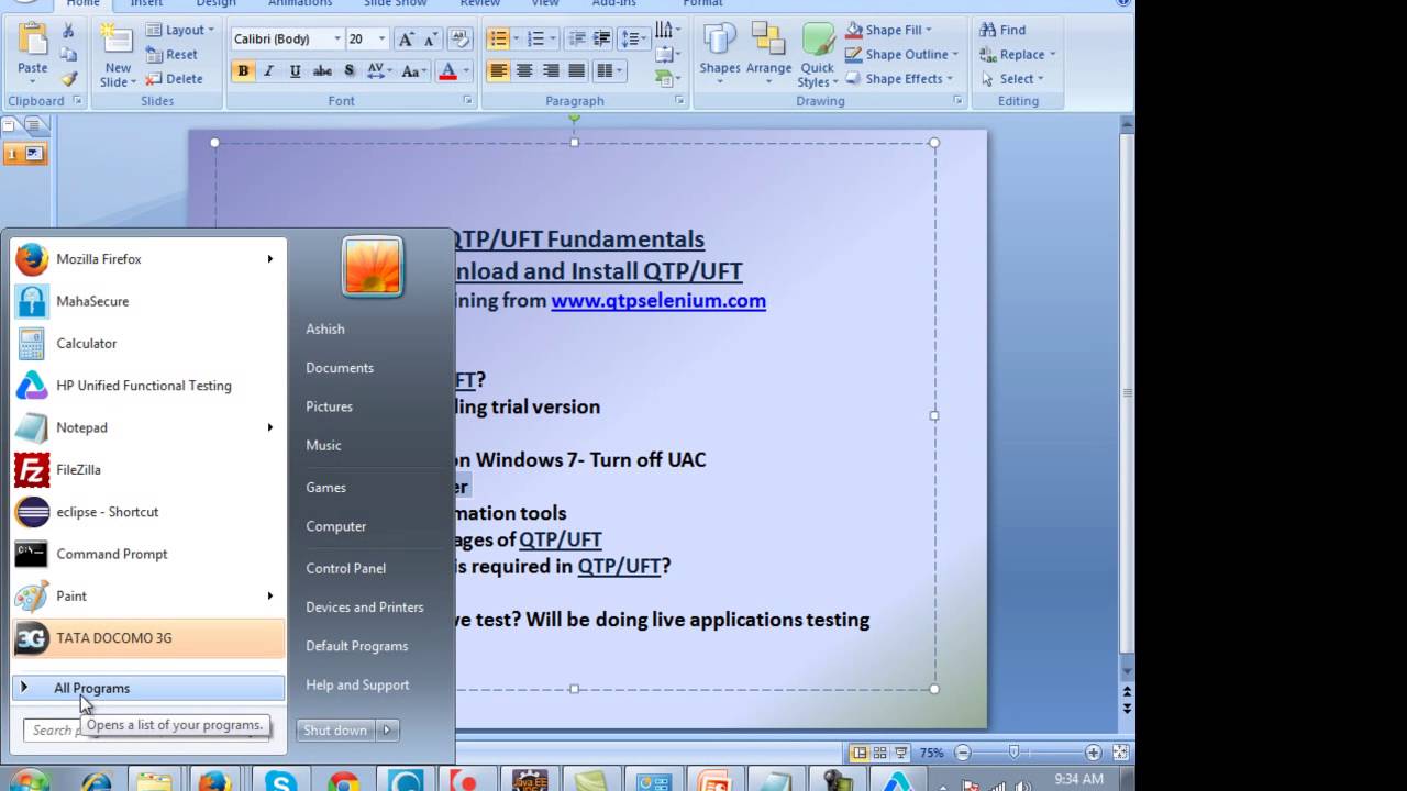 QTP UFT Tutorial Part 1 - YouTube