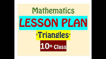 10th CLASS MATHS LESSON PLAN / 