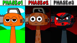 All Phases in New Incredibox Sprunki Oc of Chainsaw From Phase 1 to Phase 3