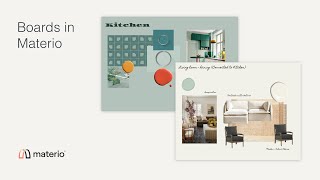 Intake Boards, Concept Boards, and Product Boards in Materio