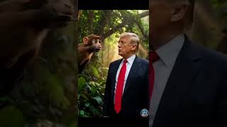 Trump vs Monkey in Jungle 😂 Monkey Steals Sunglasses & Takes the Banana Deal!