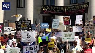 Hundreds gather at Capitol to rally against Box Elder data center proposal