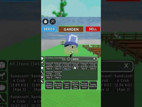 8 Sandcastle Crab For??? | Grow A Garden | Roblox