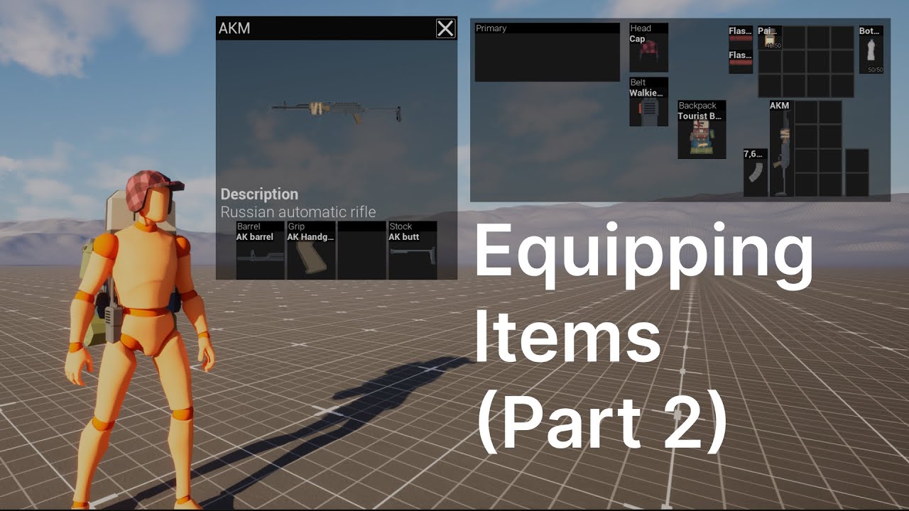 Grid Inventory System Tutorial – Equipping Items (Part 2)