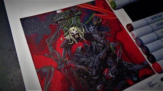 Drawing Knull, God Of Symbiotes - Timelapse - | Venom Issue 3