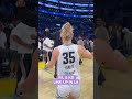 The reason why she wears 35 🥹 | Julie Vanloo & Kevin Durant share a moment in LA #kevindurant