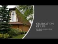 Sunday November 6th, 2022 - Celebration of Life for Burt Mitchell