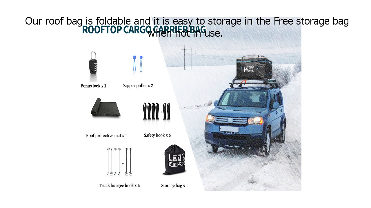 Special Discount on LEDKINGDOMUS Rooftop Cargo Bag, Waterproof 19cft Truck Pickup Cargo Carrie