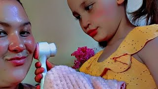 Asmr artist removes clients' make-up  // facial cleansing // facial massage 💆‍♀️// #relaxing #asmr