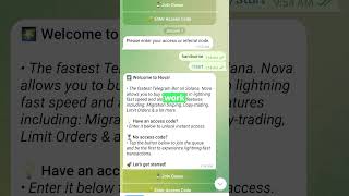 Nova Access Code (Sniper Trading Bot)
