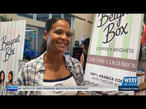 Singer, Actress Christina Milian stops in Biloxi on Beignet Box Coffee Tour