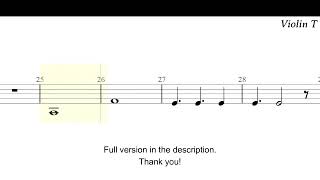 Somewhere over the Rainbow Violin Sheet