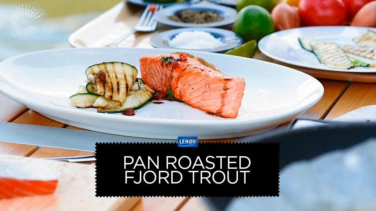 Pan roasted fjord trout with courgettes - with Daniel Galmiche from Great British Chefs