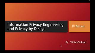 Chapter 10 Information Privacy Engineering By Prof Dr. Abdulwahab Eedriss Deji Profile