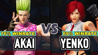 KOF XV ▰ AKAI (Benimaru/Andy/Sylvie) vs YENKO (Vanessa/Duo Lon/Ash) ▰ The King of Fighters XV