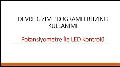 Potansiyometre Kullanım Uygulaması Devre Çizimi (Fritzing Programı)