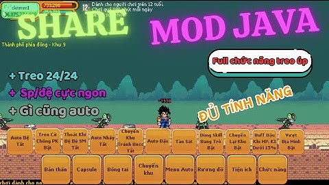 MOD JAVA - SHARE Siêu phẩm MOD NRO treo úp cực ngon chỉ có tại ( Ngọc Rồng Online ) ,