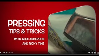 Quilting Pressing Tips
