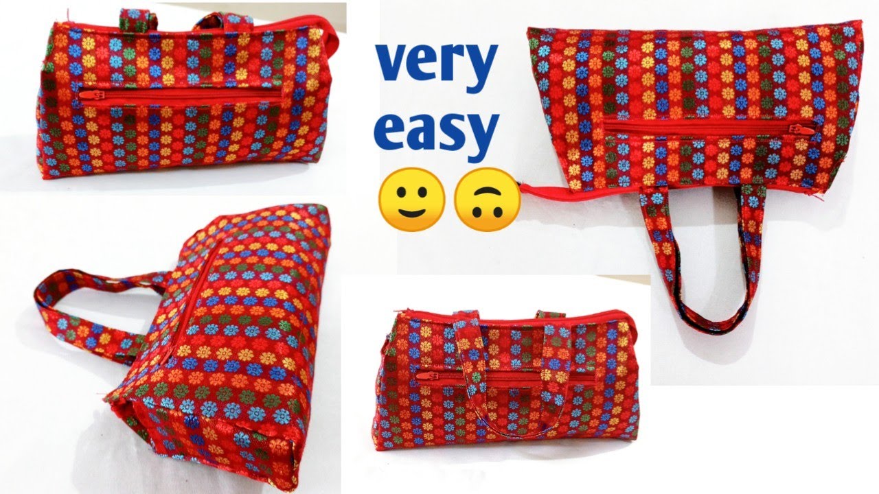Bag banane ka tarika | How to make Handbag | Bag kaise banaye | bag cutting  and stitching - YouTube