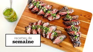 Bavettes de boeuf chimichurri